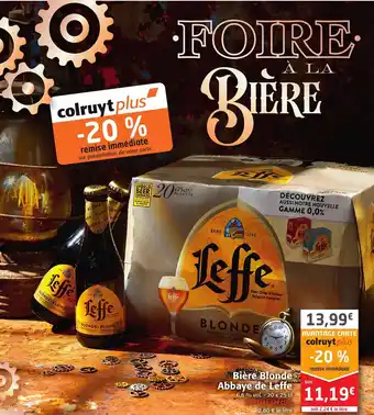 Colruyt Bière Blonde Abbaye de Leffe offre