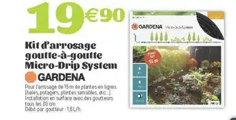 Kit D'arrosage Goutte-Ă -goutte Micro-drip System Gardena