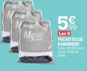 Centrakor Pochettes de Rangement offre