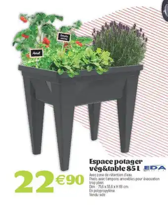 Espace Potager Vég&table 85l Eda