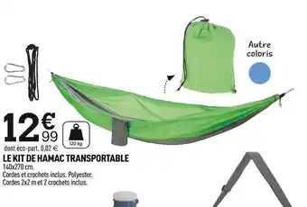 Centrakor Le Kit de Hamac Transportable offre