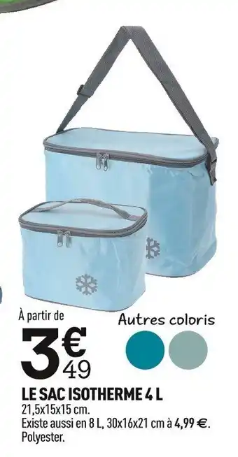 Centrakor Le Sac Isotherme 4L offre