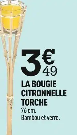 Centrakor La Bougie Citronnelle Torche offre