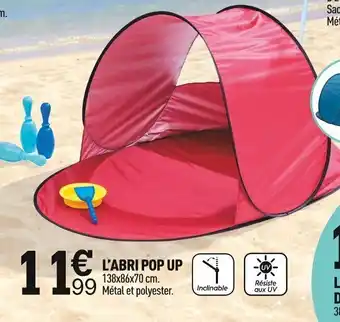l'Abri Pop Up