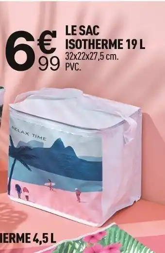 Centrakor Le Sac Isotherme 19L offre