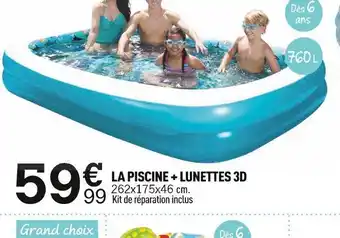 Centrakor La Piscine + Lunettes 3D offre