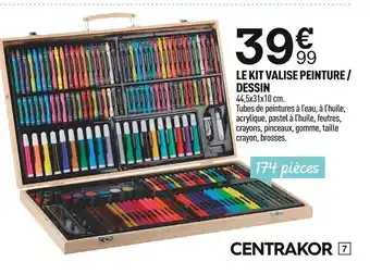 Centrakor Le Kit Valise Peinture/Dessin offre