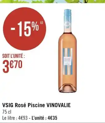 Géant Casino VSIG Rosé Piscine Vinovalie offre