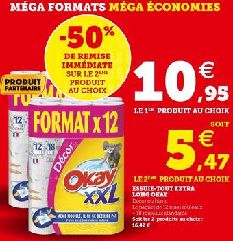 Super U Okay essuie-tout extra long offre