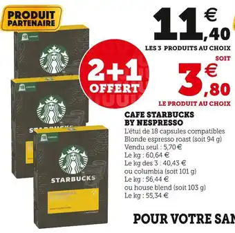 Super U Starbucks cafe starbucks by nespresso offre