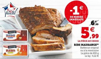 Super U Madrange ribs offre