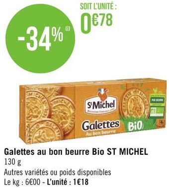 St michel galettes au bon beurre bio