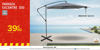 Carrefour Hyba parasol excentré 300 offre