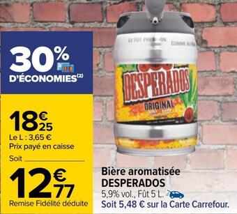 Carrefour Desperados bière aromatisée offre