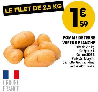 Supeco Pomme de terre vapeur blanche offre