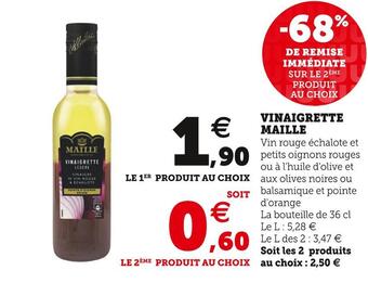 U Express Maille vinaigrette offre