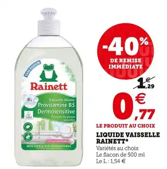 Rainett liquide vaisselle*