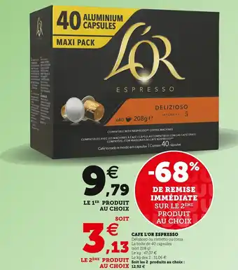 U Express L'or cafe espresso offre