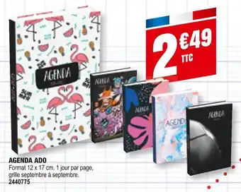 Plein ciel Agenda ado offre