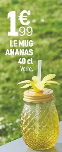 Centrakor Le mug ananas 40 cl offre