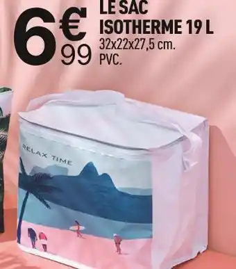 Centrakor Le sac isotherme 19 l offre