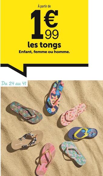 Centrakor Les tongs offre
