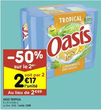 Leader Price Oasis tropical offre