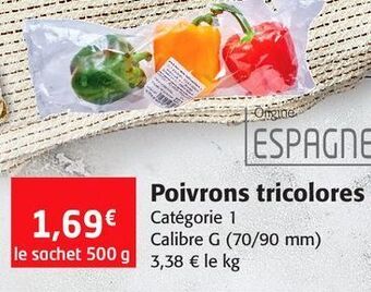 Colruyt Poivrons tricolores offre