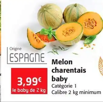 Colruyt Melon charentais baby offre
