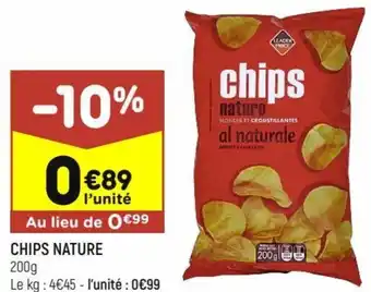 Leader Price Chips nature offre