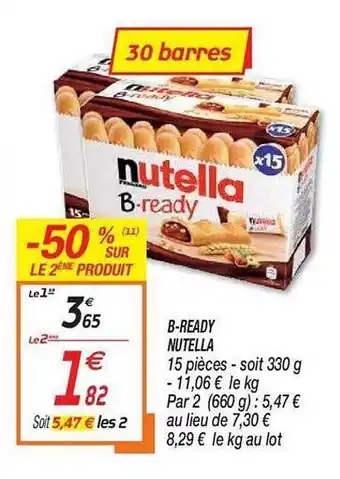 Netto B-ready Nutella offre