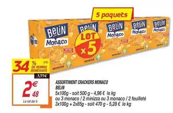 Netto Assortiment Crackers Monaco Belin offre