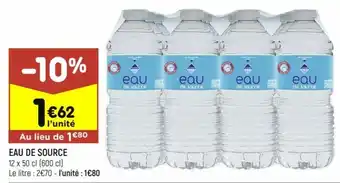 Eau de source