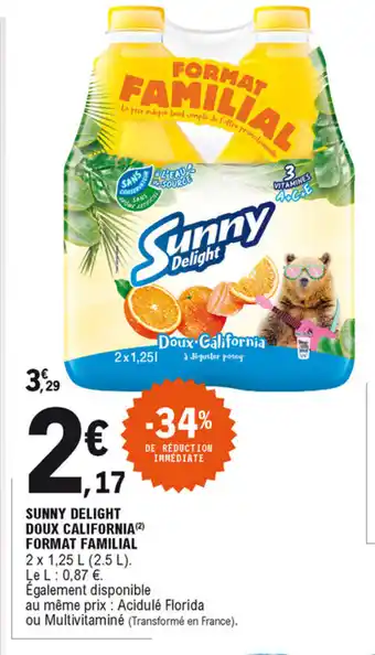 E.Leclerc Sunny delight doux california format familial offre