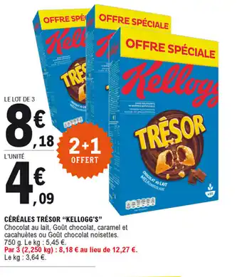 E.Leclerc Céréales trésor "kellogg's offre