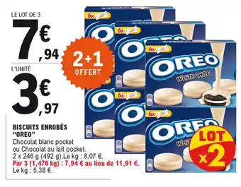 E.Leclerc Biscuits enrobés "oreo" offre