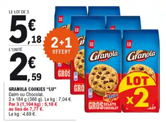 E.Leclerc Granola cookies "lu" offre