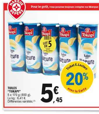 E.Leclerc Tuiles "tokapi" offre