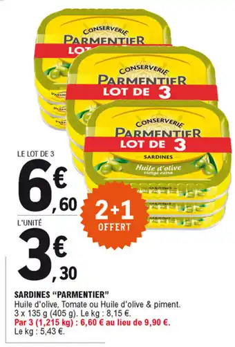 E.Leclerc Sardines "parmentier" offre