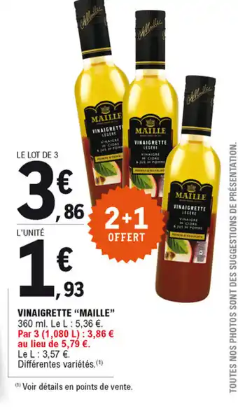 E.Leclerc Vinaigrette "maille" offre