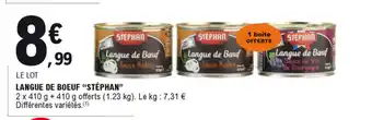 E.Leclerc Langue de boeuf "stéphan" offre