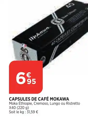 Bi1 MOKAWA capsules de café offre