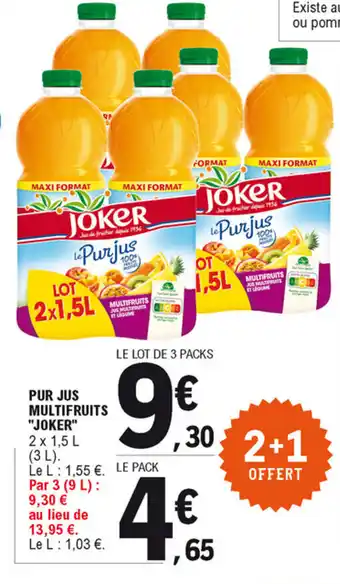 E.Leclerc Pur jus multifruits "joker" offre