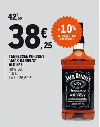 E.Leclerc Tennessee whiskey "jack daniel's" offre