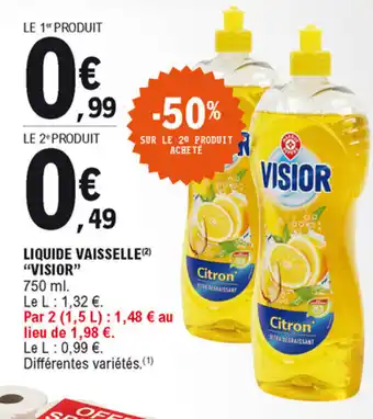 E.Leclerc Liquide vaisselle "visior" offre
