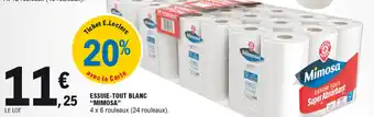 E.Leclerc Essuie-tout blanc "mimosa" offre