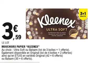 E.Leclerc Mouchoirs papier "kleenex" offre