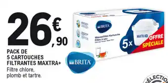 Pack de 5 cartouches filtrantes maxtra+