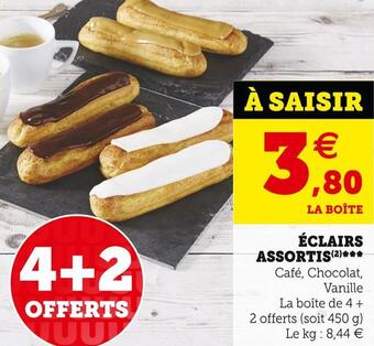 U Express Éclairs assortis offre