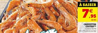 U Express Crevettes cuites offre